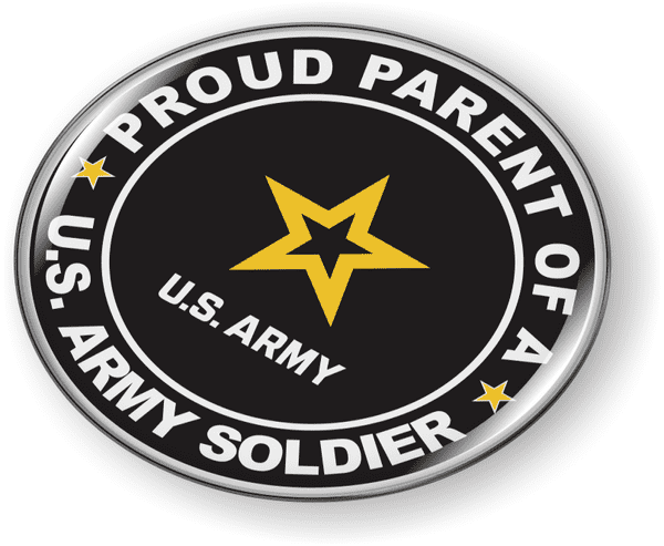 Proud Parent of a U.S. Army Soldier Emblem